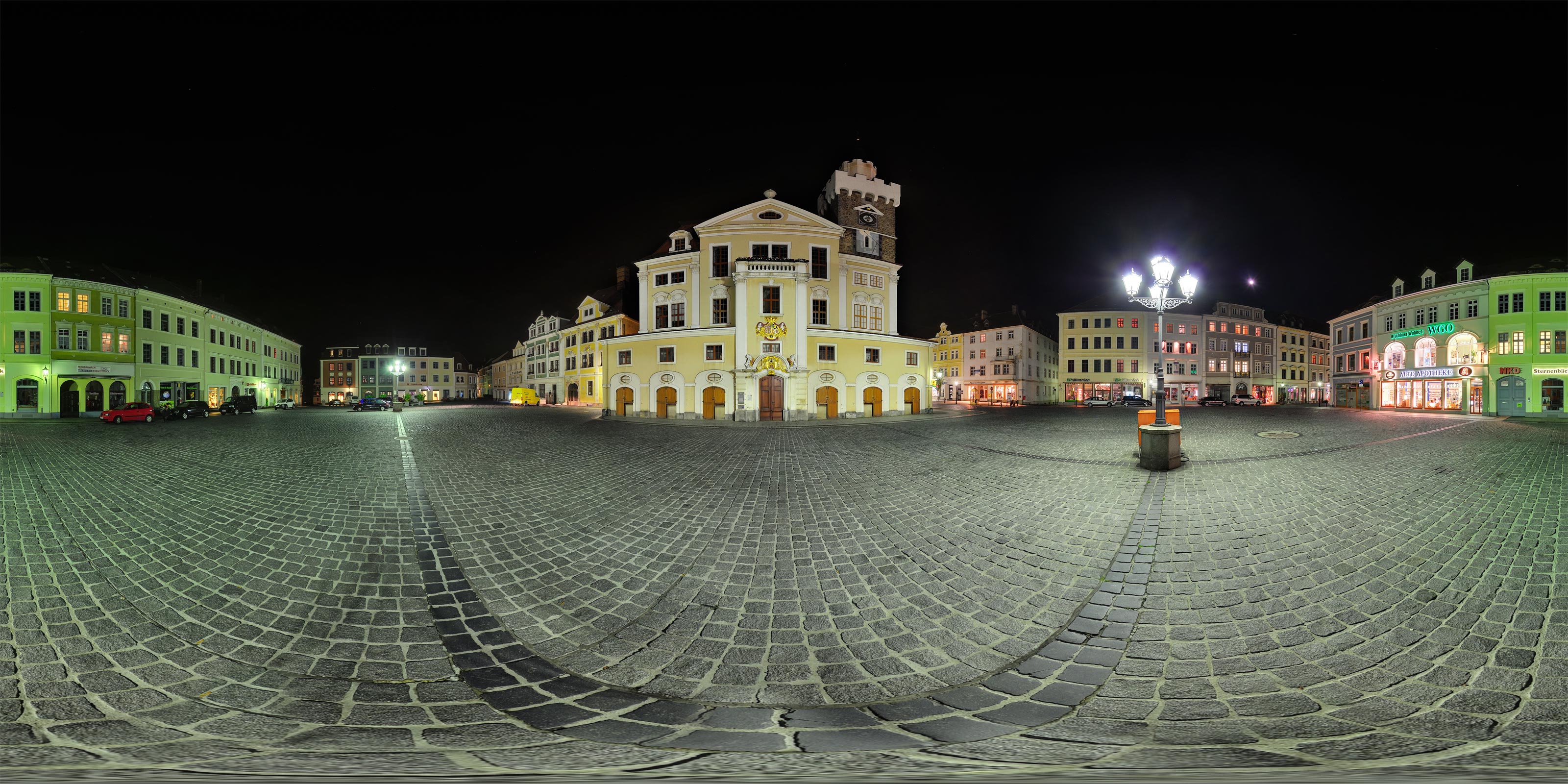Marktplatz bei Nacht