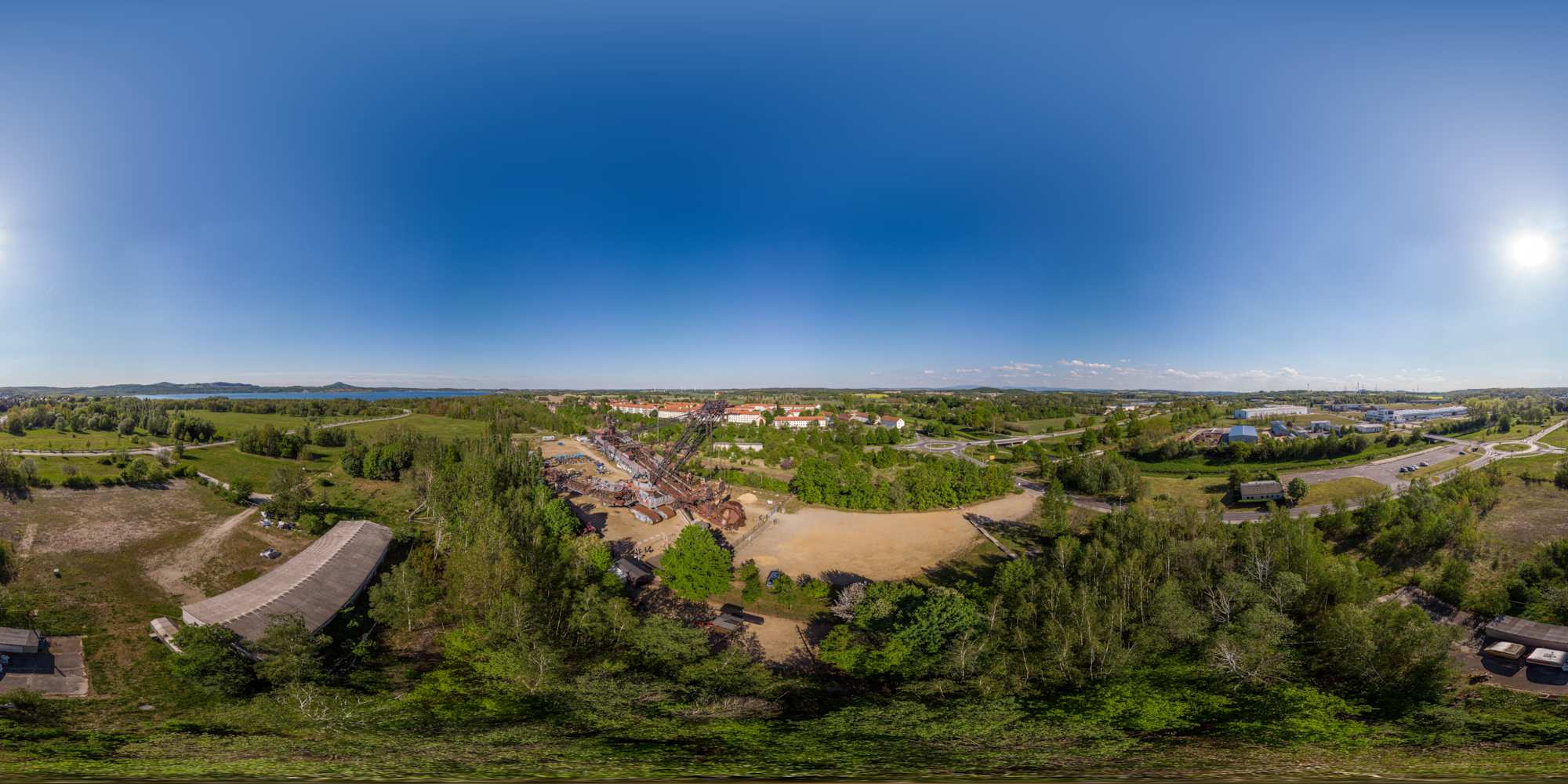 Luftpanorama - Museums-Schaufelradbagger Nr. 1452