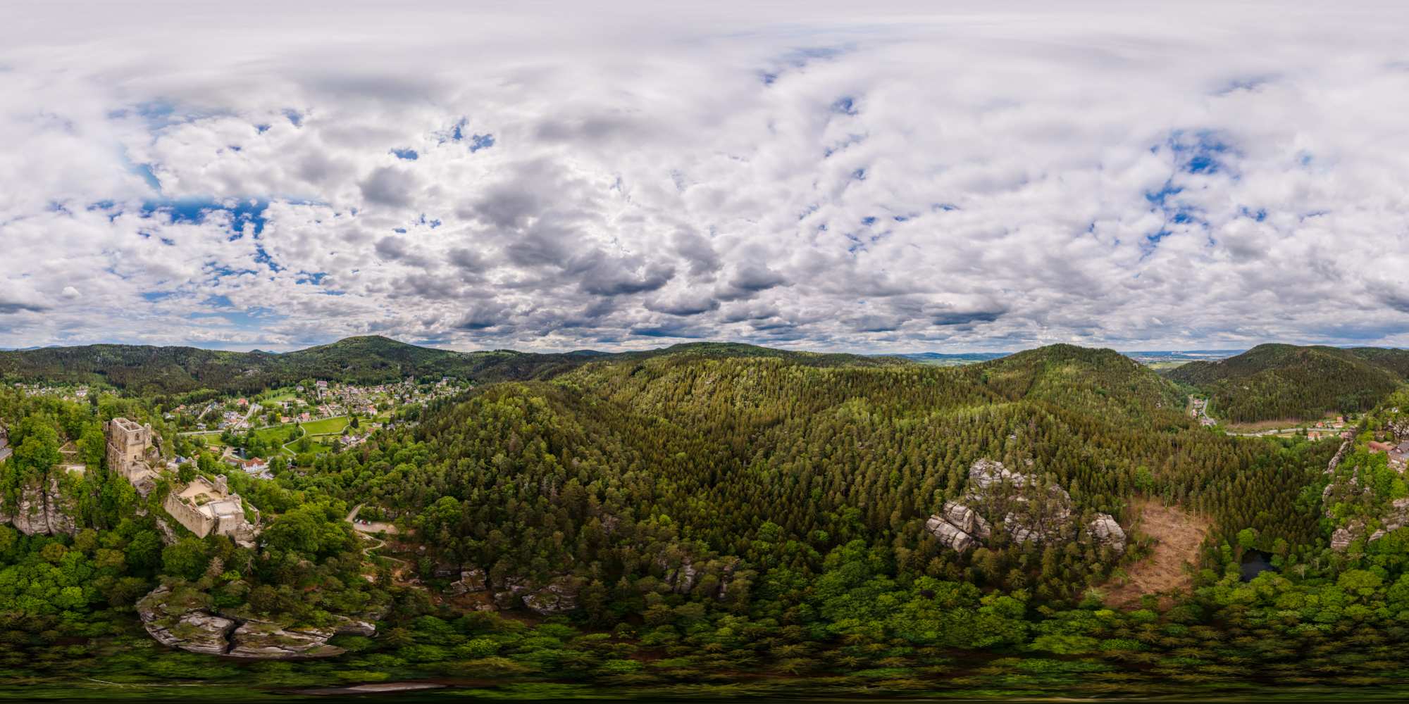 Luftpanorama - Nord-Westansicht