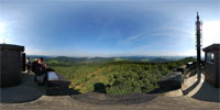 360 Grad Panorama: Hochwald Turmbaude - Aussicht vom Turm 1 (Gemeinde Oybin)