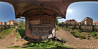 360 Grad Panorama: Bienenhotel im Kräutergarten (Schloß Königshain)