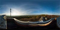 360 Grad Panorama: Auf dem Kottmarer Aussichtsturm 1 (Gemeinde Eibau)