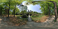 360 Grad Panorama: Rhododendronschlucht (Azaleen- und Rhododendronpark)