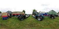 360 Grad Panorama: Fahrzeuge der Spedition Poller Ellefeld 2 (19. Kfz Veteranentreffen 2010 in Strahwalde)
