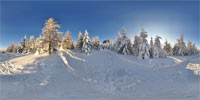 360 Grad Panorama: Fahrweg zum Hochwald (Gemeinde Oybin)