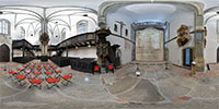 360 Grad Panorama: Museum "Kirche zum Heiligen Kreuz" mit dem "Großen Fastentuch" (Stadt Zittau)