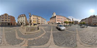 360 Grad Panorama: Rolandbrunnen am Markt (Stadt Zittau)