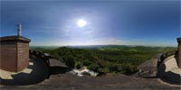 360 Grad Panorama: Hochwald Turmbaude - Aussicht vom Turm (Gemeinde Oybin)