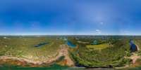 Luftpanorama - über dem großen Grubenloch