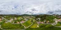 360 Grad Panorama: Luftpanorama - Oybin Kurpark (Gemeinde Oybin)