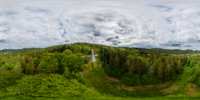 360 Grad Panorama: Alte Skischanze an der Rodelbahn (Gemeinde Oybin)