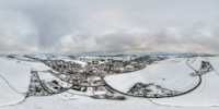 360 Grad Panorama: Luftpanorama - Oberoderwitz Winter 2021 (Gemeinde Oderwitz)